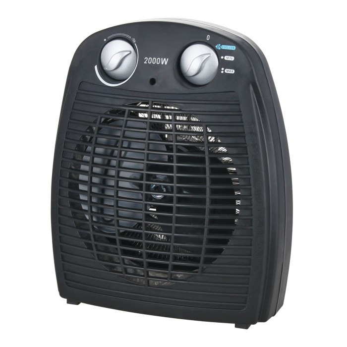 Casaya Heizlüfter 2000W schwarz, 2 Heizstufen, 957127